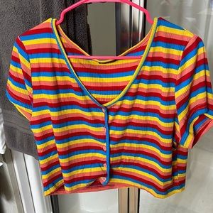 Rainbow Crop Top